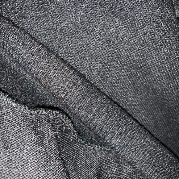 Pink Republic Black Crushed Velour Hoodie Sleeves Knit Top NWT - Picture 6 of 9